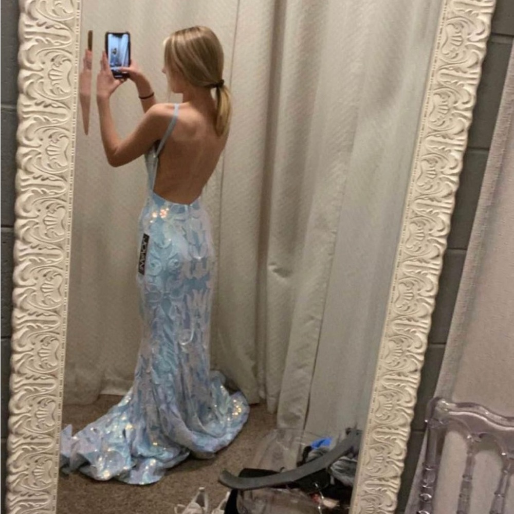 Jovani Prom Dress 07784 light blue